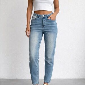 Rhodanthe Skinny Boyfriend Jeans Women's 32x28 Pegged Size 12